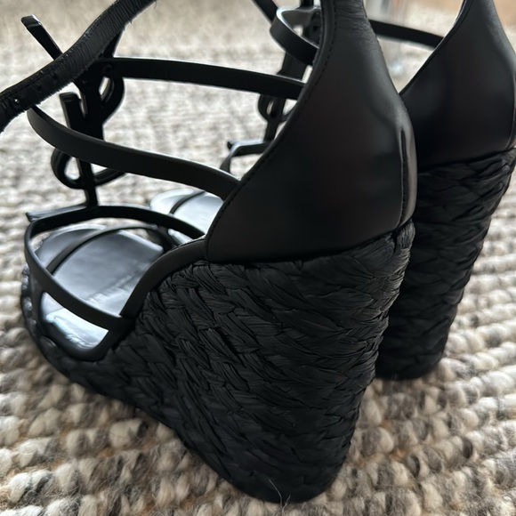 Saint Laurent Used 

Saint Laurent Cassandra Wedge Espadrilles - Picture 6 of 8